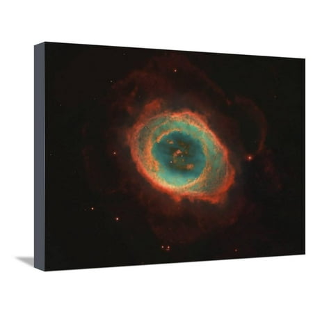 M57, the Ring Nebula (NGC 6720) Is One of the Best Examples of a Planetary Nebula Stretched Canvas Print Wall Art By Robert