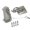 Gray, variant on Boat Mounting Bracket Hardware Bundle, Stainless Steel Marine Support Set with Locking Pin for Davit Replacement