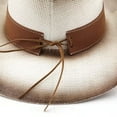 thumbnail image 4 of Chapeau de Cowboy Western Classique pour Extérieur avec Grand Bord et Construction pour Usage Quotidien Décontracté, 4 of 4