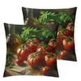 thumbnail image 2 of Acheng Tomatoes On Wood Table Print Throw Pillow Cover Soft Decorative Pillowcase Modern Square Pillow Cases Cushion Cover Case for Living Room Bedroom Sofa Home Decor,2 Pcs White, 2 of 6