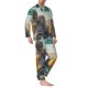 thumbnail image 2 of Balery Desert Monkeys Drive Pijama para Hombre de Dos Piezas con Manga Larga, Conjunto de Dormir y Descanso Suave con Bolsillos-Large, 2 of 7