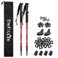 thumbnail image 1 of Bastones de trekking TheFitLife Nordic Walking, 2 paquetes, rojos, 1 of 7