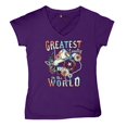 thumbnail image 5 of Greatest Country in the World Women's V-Neck T-shirt Cowgirl Cowboy Girlfriend Southwest Rodeo Country Western Rancher Tee, 5 of 7