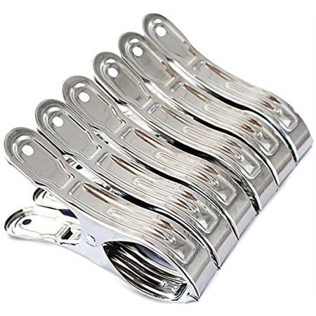Metal ClothesPins Clothes Pins 20 Pack 3.5 Inch Stainless Steel Pool Towel Clips Chair Clips for Beach Towels Let Your Clothes  Quilts  Blankets from Blow Away Or Decline