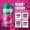 thumbnail image 2 of Zevia Zero Sugar, 0 Calorie Black Cherry Soda, 12 fl oz (Pack of 24), 2 of 6