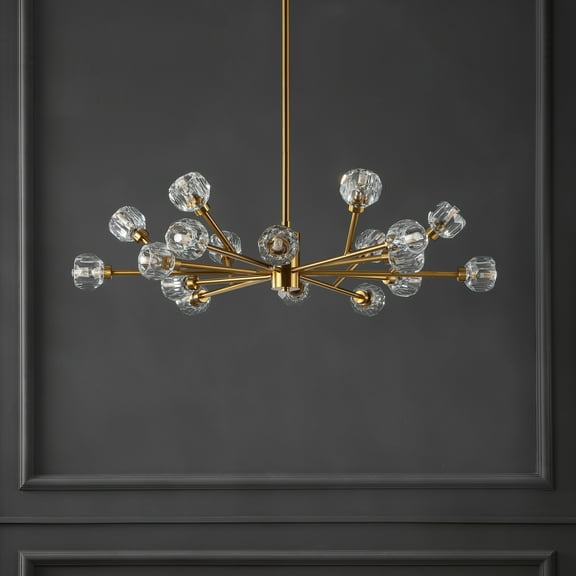 Safavieh Couture Breyer 18-Light Modern Sputnik Gold Crystal Chandelier