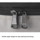 thumbnail image 3 of Soidarity Bolsa para bicicleta resistente al desgaste, resistente al agua, alforja para bicicleta, cremalleras dobles sólidas, estante trasero, ciclismo Ciclismo negro rojo Soidarity OD029691-02, 3 of 6