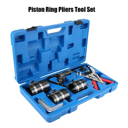 Yosoo Piston Ring Compressor Tool,Piston Ring Service Tool Set Engine Ratchet Cleaning Expander Compressor,Piston Ring