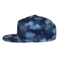 thumbnail image 3 of Fotbe Starry Sky Flat Bill Visor Cap Classic Snapback Hat Polyester Foam Trucker Hat Trucker Cap Adjustable Baseball Cap, 3 of 9