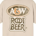 thumbnail image 4 of A&W Root Beer Vintage Logo Art Crew Neck Short Sleeve Natural Women's T-shirt-3XL, 4 of 4