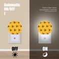 thumbnail image 4 of Night Light Plug into Wall,Dusk to Dawn Sensor Auto-On/Off for Bathroom, Hallway,Kids Room-Bee On Honeycomb Pattern, 4 of 4