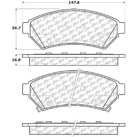 Brake Relay - Go-Parts OE Replacement for 2005-2007 Saturn Relay Front Disc Brake Pad Set for Saturn Relay
