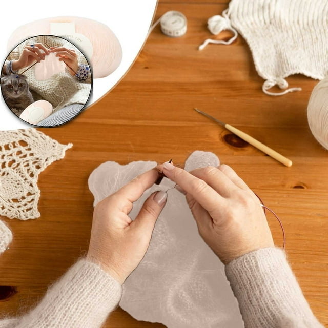 Dvruxg Hand-Crocheted Wool Yarn – Soft Wool for Knitting & Crocheting Scarves, Hats, Sweaters, and Clothes
