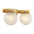 thumbnail image 4 of Darien 2-Light Bathroom Vanity Light in Warm Brass, 4 of 6