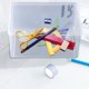 thumbnail image 5 of Estuche de plástico transparente extragrande | Organizador apilable translúcido con tapa y asas a presión | Contenedor para suministros de arte, oficina, escuela, bolígrafos, lápices, marcadore, 5 of 5