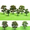 thumbnail image 4 of MYG Plastic Fruit Tree HO Scale Train Layout Garden Sand Table Model Trees Scenery, 4 of 5