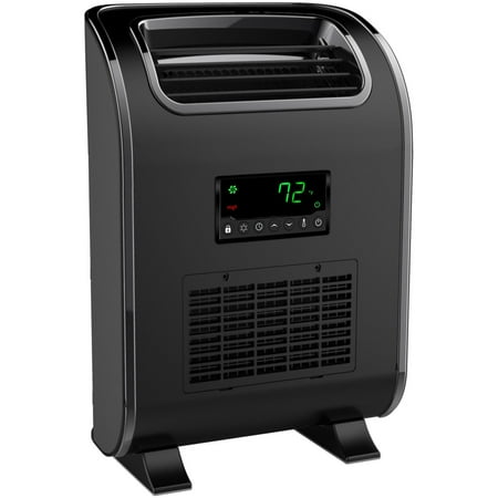 Lifesmart - 3 Element Slim-Line Infrared Heater with Front Air Intake and UV Light - black