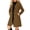 Coffee, variant on TGSLY Women's Wool Blend Coat Trendy Soft Notched Lapel Double Breasted Button Outerwear Loose Casual Long Sleeve Winter Mid Length Jacket M