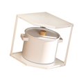 thumbnail image 1 of Kitchen Small Corner Shelf Rack, Household Pot Fan Shaped Space Saving Carbon Steel Cookware Stand Storage Organizer Pot Holder for Kitchen Dish Drying Rack, 1 of 7