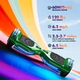 thumbnail image 2 of Hoverstar Hoverboard avec Bluetooth et Lumières LED, Trottinette Auto-Équilibrée pour Enfants et Adultes, Vitesse Maximale de 9 Mi/h, Certifié UL 2272, 2 of 7