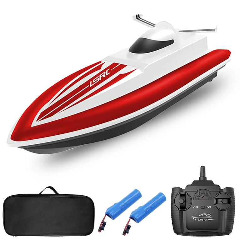 RC Boat 2.4G High Speed Remote Control Boat for Pools and Lakes, 20+ MPH RC  Boats Pool Toys for Adults and Kids (Yellow)