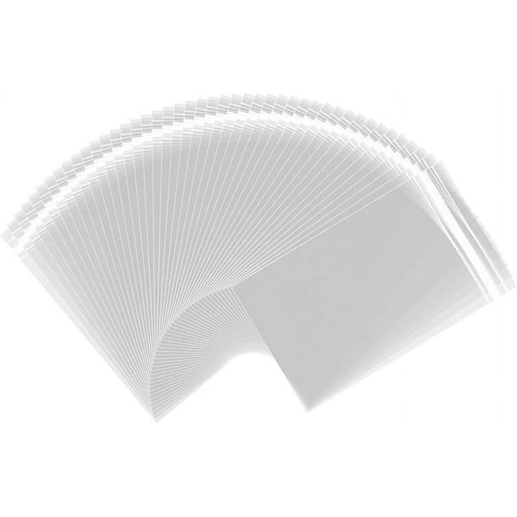 A PLUS MAX Acid-Free Crystal Clear Sleeves Storage Bags with Re-Seal Strip On Top of The Bags for 11X4 in Photo Framing Mats.(100 Pack)