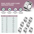 thumbnail image 5 of Love Spinner Anxiety Rings for Men Women 925 Sterling Silver Engagement Jewelry Wedding Band Stress Relief Women Size 7 Birthday Christmas Gifts, 5 of 9