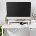 thumbnail image 4 of hltvuy 2-Tier Multi-Purpose PC Monitor Organizer Stand  Stackable Ergonomic Desktop and Countertop Riser for Computer Laptop TV Shoes Kitchen Pantry and Closet Organization  Black, 4 of 8