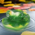 thumbnail image 3 of Simulation Artificial Floating Water Lotus Leaf Frog Amimal Pond Fish Tank Decoration, 3 of 4