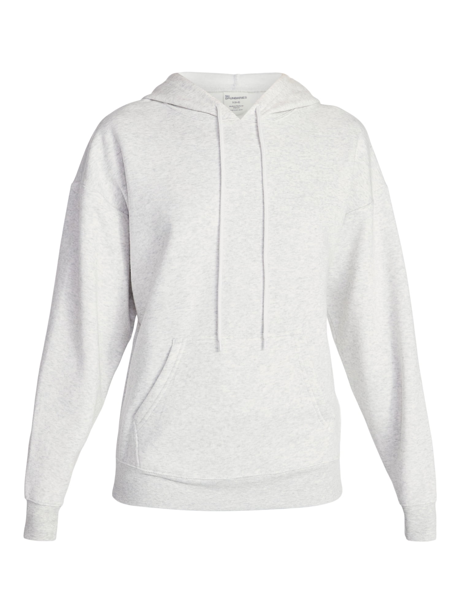No Boundaries Essential Fleece Hoodie, Women's Sizes XXS-XXL
