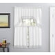 thumbnail image 1 of Cortinas de café de lino americano para cocina y baño (blancas), 1 of 7