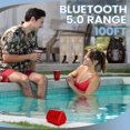 thumbnail image 6 of OontZ Solo Wireless Portable Bluetooth Speaker, Red, 6 of 9