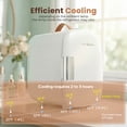 thumbnail image 4 of edx 4L Mini Fridge, Compact Refrigerator & Small Cosmetics Cooler for Skincare, Food, Drinks, White, 4 of 8