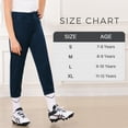 thumbnail image 5 of Stelle Girls' Softball Pants Youth Baseball Pants Kids' Low Rise Tournament Fastpitch Pants,7-12Y Black, 5 of 7