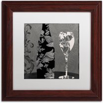 Trademark Fine Art "Vin Elegant II" Canvas Art by Color Bakery White Matte, Wood Frame