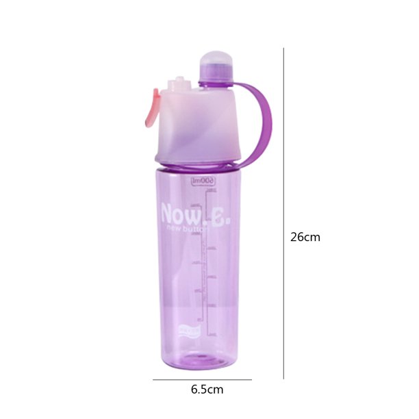 Spray Cool Mist Bottle Summer Ciclismo Botella de agua portátil para deportes (púrpura) Hugtrwg Libre de BPA
