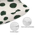 thumbnail image 3 of Zufioo Abstract Green Polka Dot Print Double-Sided Throw Pillow Cover, Pillow Protector Home Decor - With Hidden Zipper, Suitable for Bedroom, Living Room, Car Interior-16"x24", 3 of 6