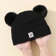 thumbnail image 7 of 0-36 Months Baby Toddler Beanie Cuffed Beanie Warm Knit Cute Hat with Pom-Pom for Boys Girls Baby Beanies Hat, 7 of 7