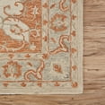 thumbnail image 5 of Ox Bay Epoch 7'9" x 9'9" Orange/Ivory Medallion Hand-Tufted Wool Blend Indoor Area Rug, 5 of 9