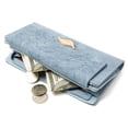 thumbnail image 4 of Cartera con hebilla de hoja esmerilada, capacidad de cartera, cartera de color, cartera de hoja, 4 of 5