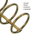 thumbnail image 4 of Unique Bargains 1' Dia. 3 Circle Detachable Metal Binder Rings Loose Leaf Rings, Bronze 6 Pack, 4 of 6