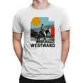 thumbnail image 2 of Westward Cowboy Ride Vista Men's White T-shirt, 2 of 3