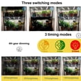 thumbnail image 2 of Lámpara LED para crecimiento de plantas con temporizador y regulación de intensidad, ideal para interiores con luz roja, azul y amarilla, conexión en serie o paralela, incluye 6 tubos y cumple con, 2 of 7