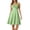 D-Green, variant on Women Dresses Round Neck Sleeveless Ladies' Summer Stage Performance Dress Strap Dress Slim And A Line Dress. Trend Streetwear Blue S