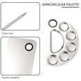 thumbnail image 4 of Makeup Mixing Palette Stainless Steel Cosmetic Palette Professional Nail-art Palette With Spatula T, 4 of 4
