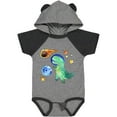 thumbnail image 3 of Inktastic Tyrannosaurus Rex Vs. Meteor Fun Space Dinosaur Boys or Girls Baby Bodysuit, 3 of 5