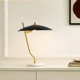 thumbnail image 5 of SAFAVIEH Studio 16 in. Modern Brass Gold Metal Table Lamp with Black Shade, 5 of 5