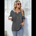 thumbnail image 4 of Sudaderas con Capucha de Moda para Mujer, Sudaderas Holgadas de Gran Tamaño, Camisetas de Larga, Corte Holgado Negro XL, 4 of 9