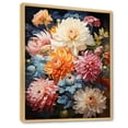 thumbnail image 2 of Designart "Flowing Curved Stems Of Mums I" Mums Floater Framed Canvas Wall Art, 2 of 5