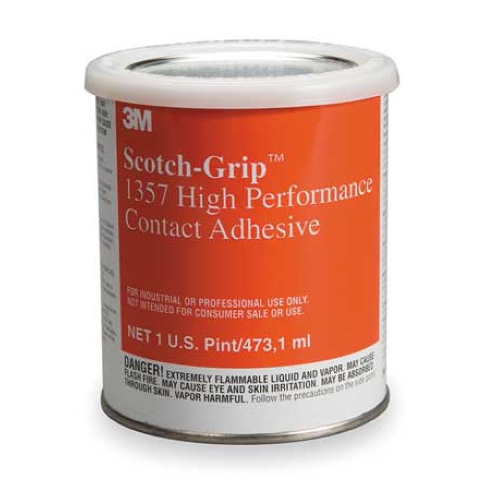 3M 1357 Contact Adhesive,1 Pint,Gray/Green